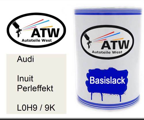 Audi, Inuit Perleffekt, L0H9 / 9K: 500ml Lackdose, von ATW Autoteile West.